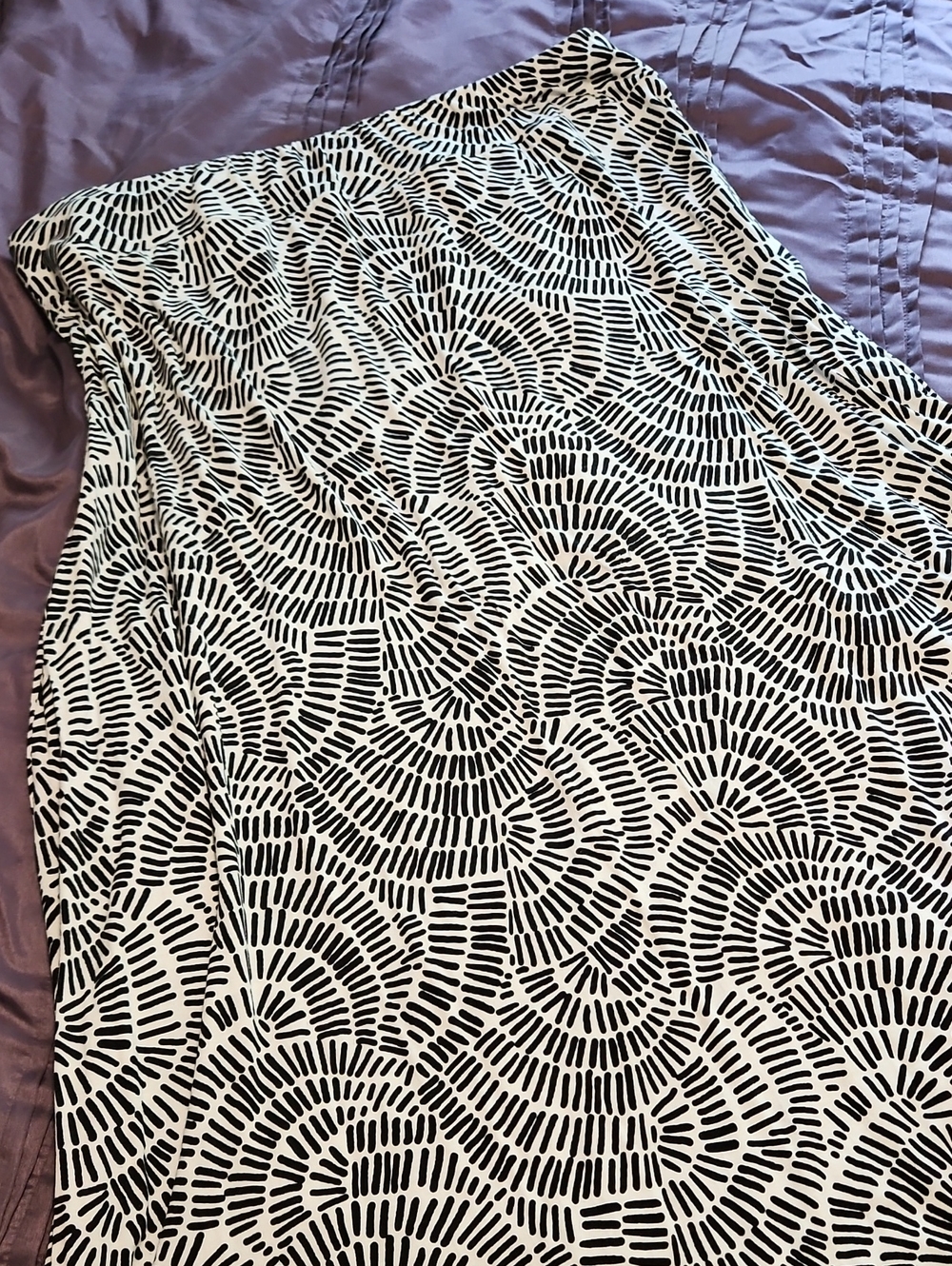 Talbots Black and White Maxi Skirt